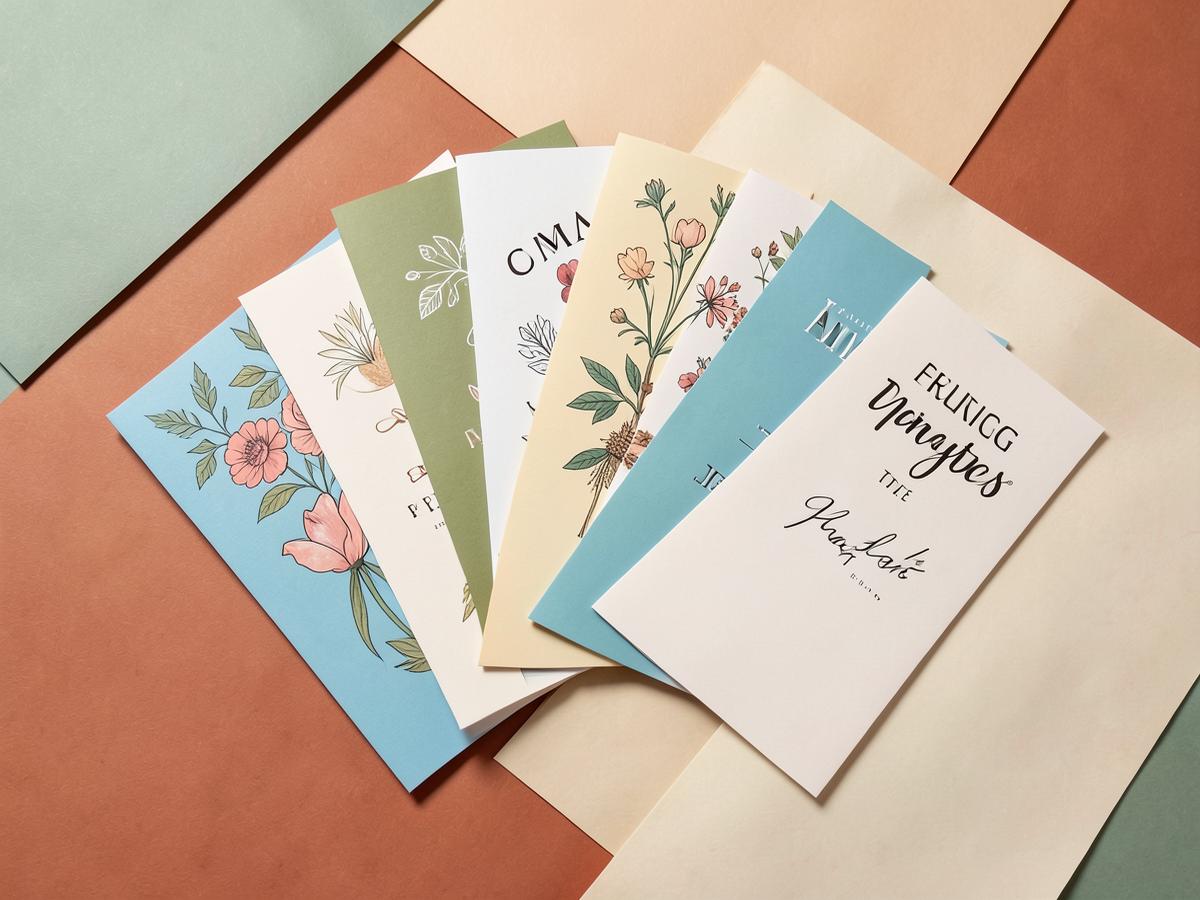 A fan of colourful multicultural greeting cards